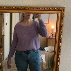 lilac sweater